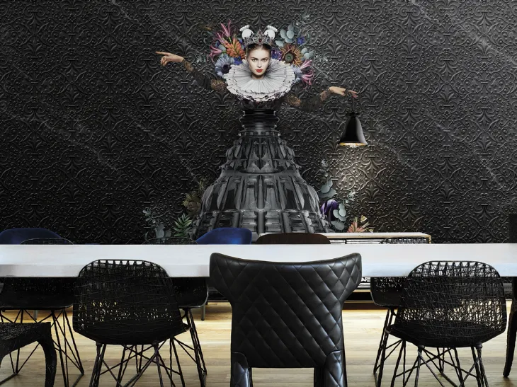 Carta da parati raffigurante la regina di Marcel Wanders Athena di London Art