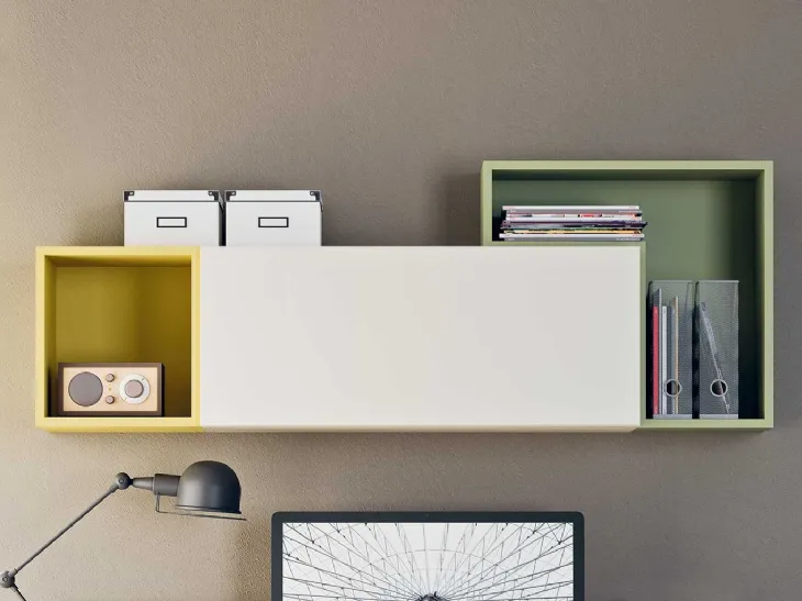 Mensola contenitore Box in laccato opaco di Clever