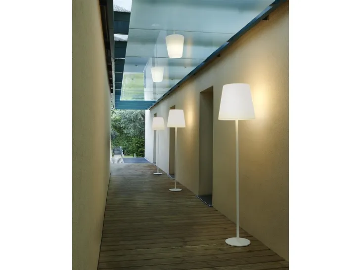 Lampada da terra in polietilene e acciaio Ali Baba di Slide