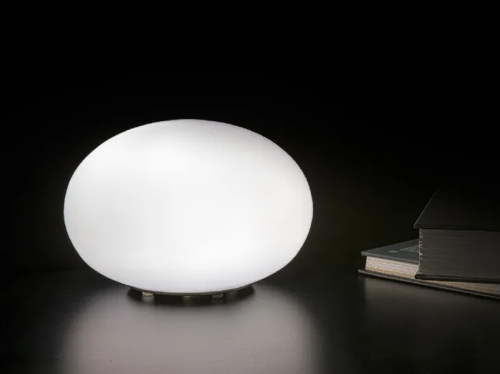 Lampada Gilbert in vetro da tavolo di Panzeri