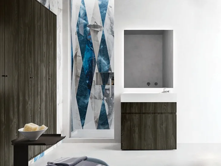Mobile da Bagno Single in nobilitato Dogato Wood di Cerasa