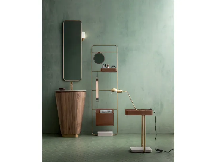 Mobile da Bagno Suede 01 in Noce Canaletto di Cerasa