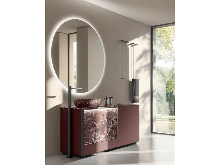 Mobile da Bagno Honey 01 in laccato e resina di Cerasa