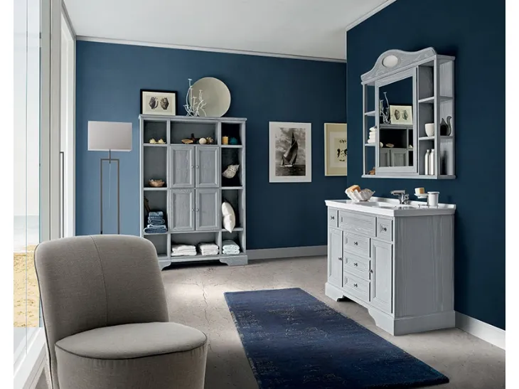 Mobile da Bagno Paestum 01 in Frassino laccato di Cerasa