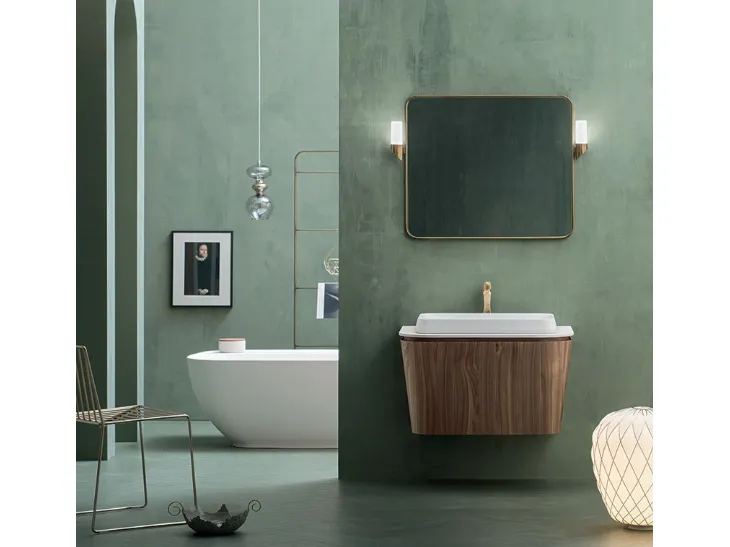 Mobile da Bagno sospeso Suede 02 di Cerasa