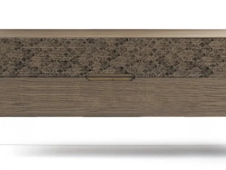 Comò Icon's 101 Damasco in legno con stampa decorativa di Devina Nais