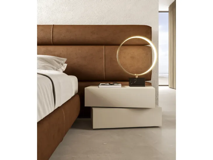 Comodino I-Night System Inclinart in laccato opaco di Presotto