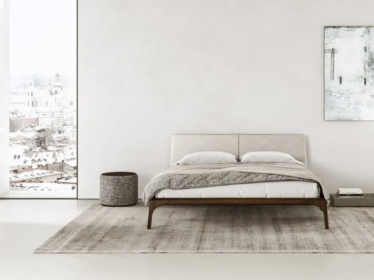 Comodino sfalsato I-Night System in laccato opaco di Presotto