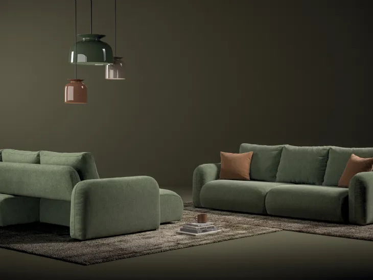 Divano lineare Flow di Biba Salotti