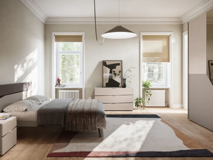 Letto con testiera Contra Night 06 di Orme