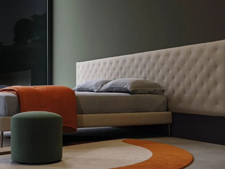 Letto con testiera personalizzabile Infinity di Biba Salotti