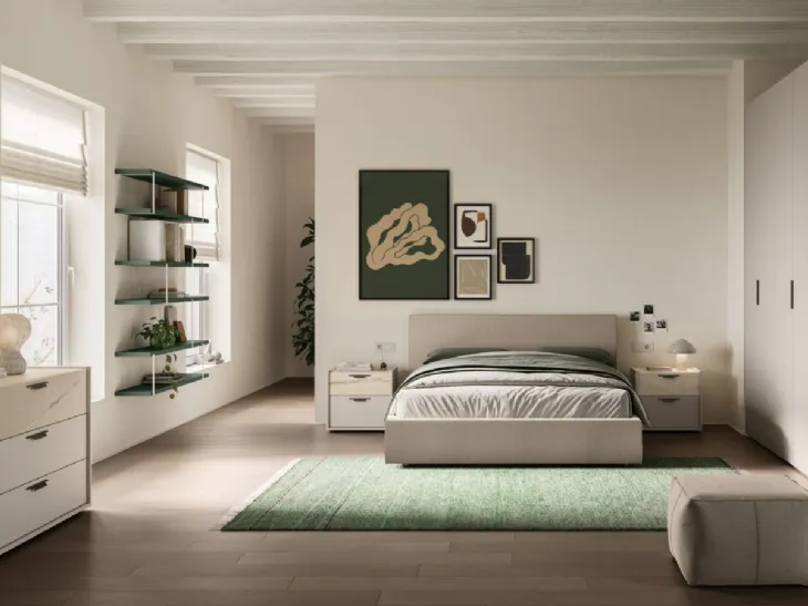 Letto in tessuto Lucas Night 10 di Orme