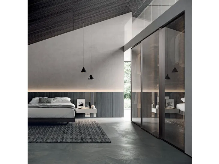 Letto Mill con testiera boiserie 01 di Tumidei