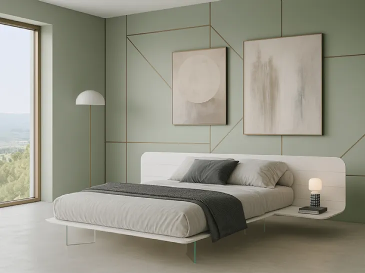 Letto No-Vo laccato di Voltan