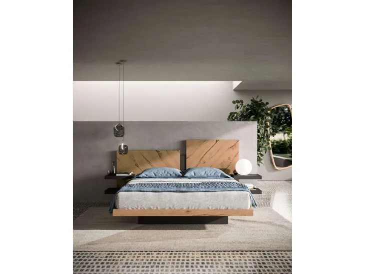 Letto con box contenitore Nazarè di Ozzio