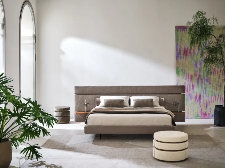 Letto in tessuto imbottito Infinito di Twils