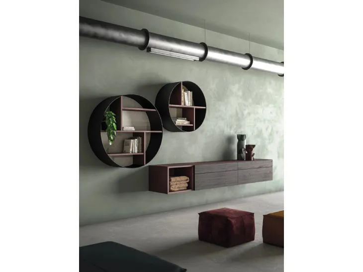 Libreria sospesa Icons 360° di Devina Nais