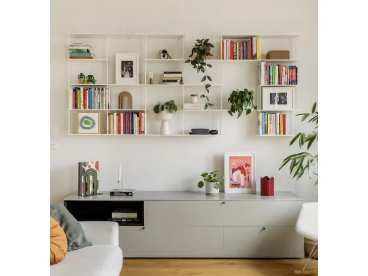 Libreria sospesa Krossing Midi 01 di Kriptonite