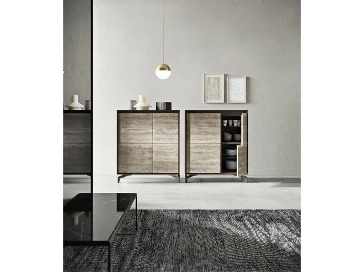Madia Alta Neck in legno di Presotto