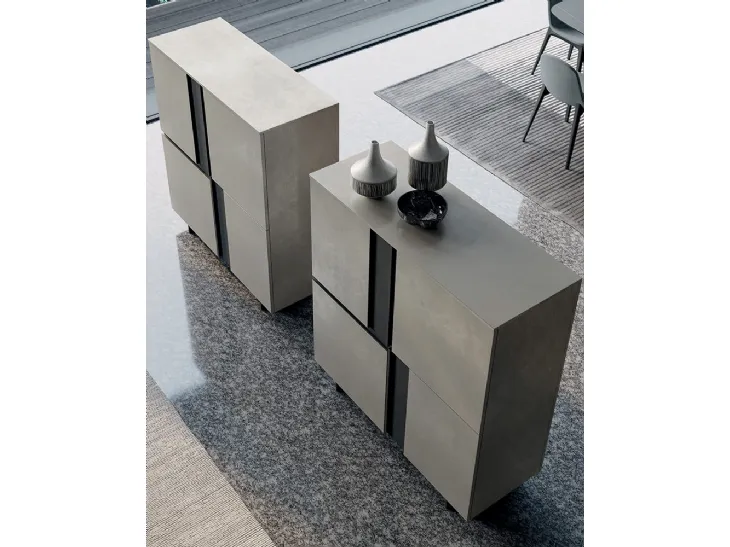 Madia alta in laccato metallico Slim Up di Dall'Agnese