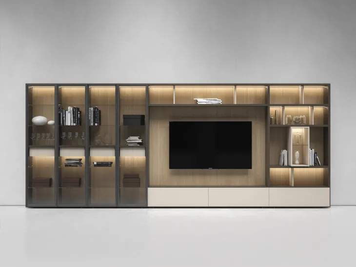 Parete Attrezzata Pari & Dispari B di Presotto