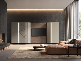 Soggiorno con pensili terminali