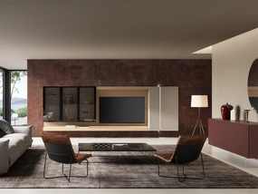 Soggiorno Lucifer con schienale Quercia