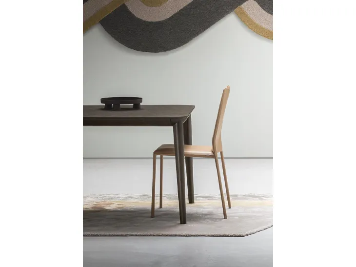 Sedia Corium in cuoio di  Alf Da Frè