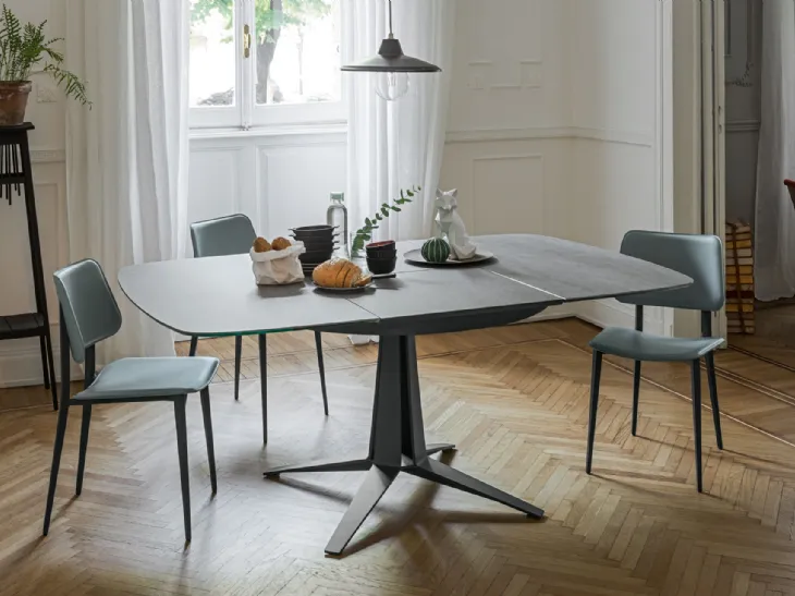 Sedia in cuoio Joe di Midj