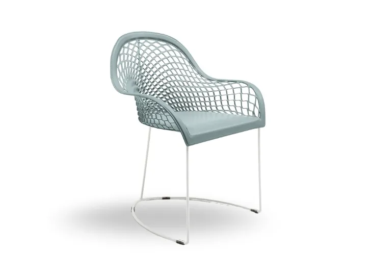 Sedia in cuoio Guapa di Midj