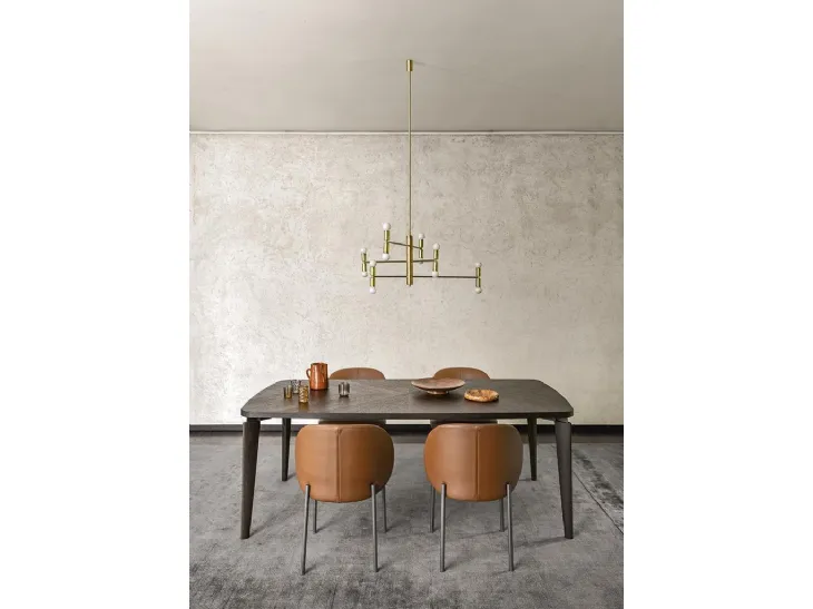 Sedia Raku in pelle di Alf Da Frè