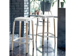 Sgabello Steelwood Stool