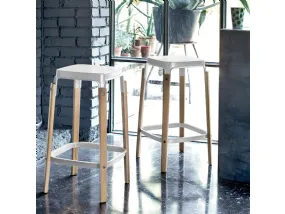 Sgabello Steelwood Stool