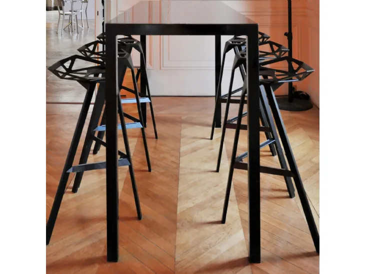 Sgabello di design in alluminio verniciato Stool One di Magis