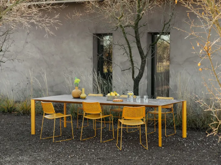 Sedia Slim in metallo di Midj