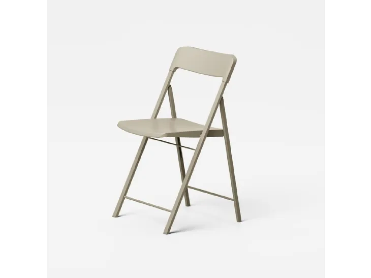 Sedia pieghevole Zeta un plastica e acciaio di Pezzani