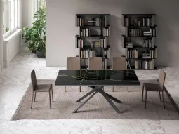 4x4 Allungabile Marble Glass