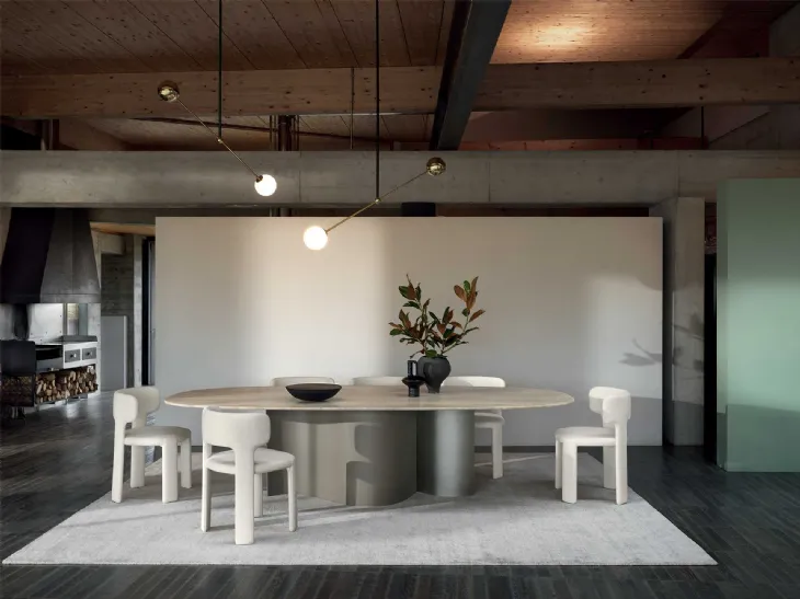 Tavolo Doon con top in marmo di Ditre Italia