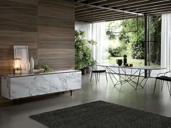 Tavolo Fil8 Fisso in Ceramica di Ozzio