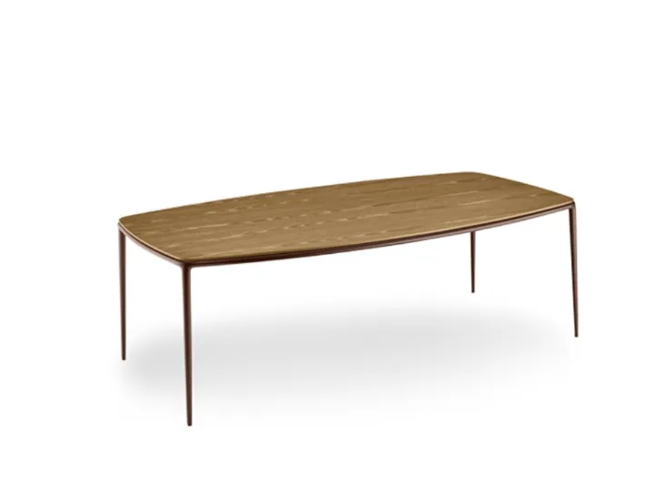Tavolo Lea con top in legno di Midj