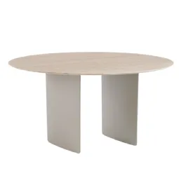Tavolo con gambe in legno e piano in vetro Suite di Midj