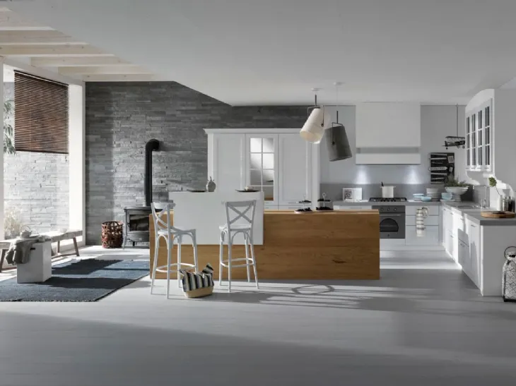 Cucina Classica Asolo con isola di Dibiesse