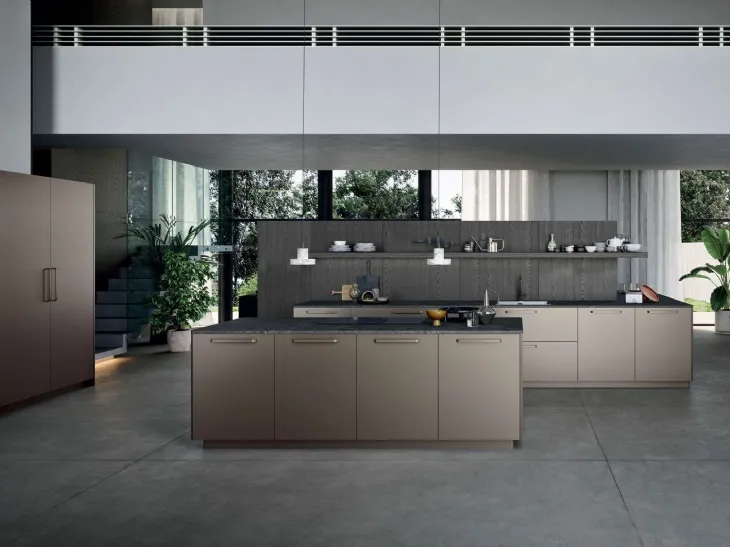 Cucina Moderna Area 22 Maniglia con isola di Dibiesse