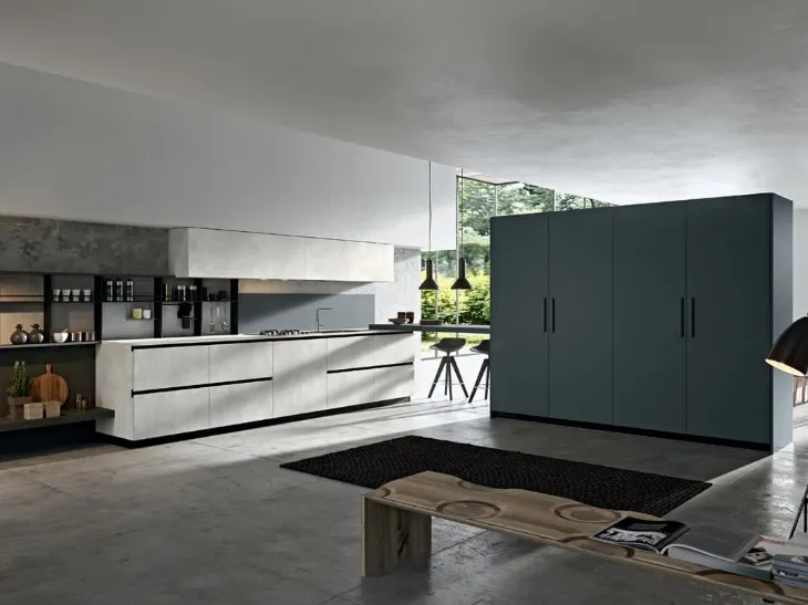 Cucina Moderna Emporio Time con penisola di Dibiesse