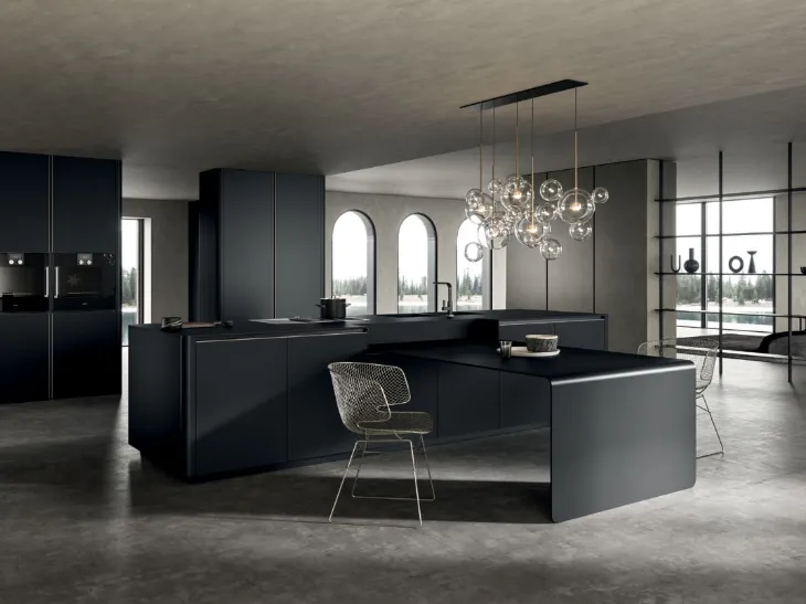 Cucina Moderna in laccato opaco Filo 02 di Dibiesse