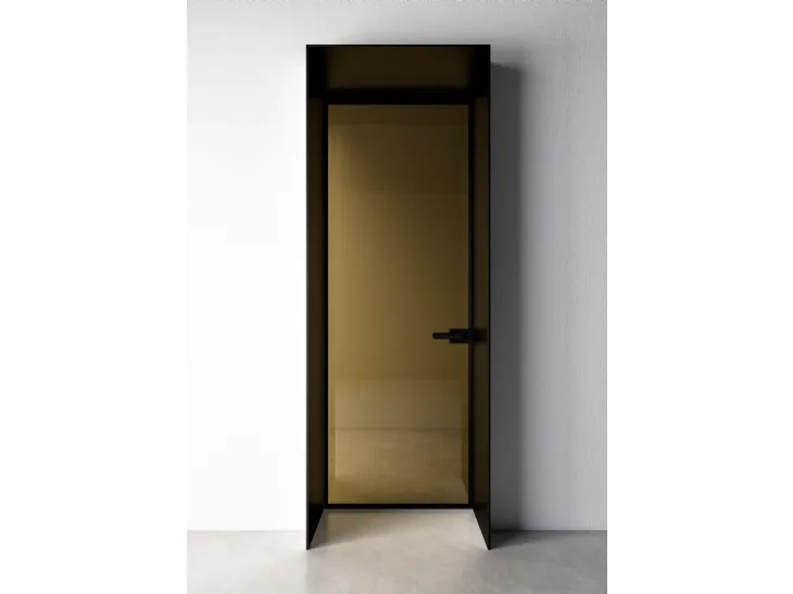 Porta battente per interni Entre-Deux-Battente in vetro con telaio in alluminio di Albed