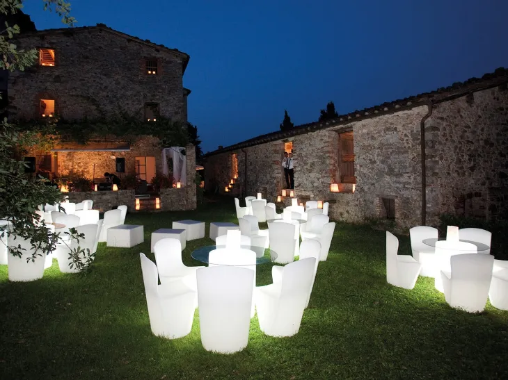 Sedia luminosa per esterno Zoe di Slide